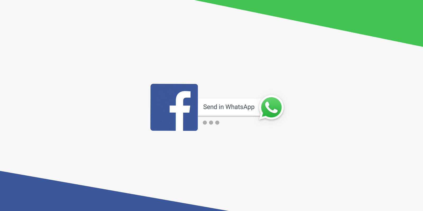 Facebook එකට අළුතින් එකතු වෙන්න නියමිත “Send in WhatsApp” පහසුකම