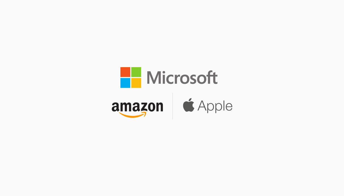 Apple සමාගම අභිබවා Microsoft සහ Amazon යන සමාගම් ලොව වටිනාම සමාගම් බවට පත් වෙයි