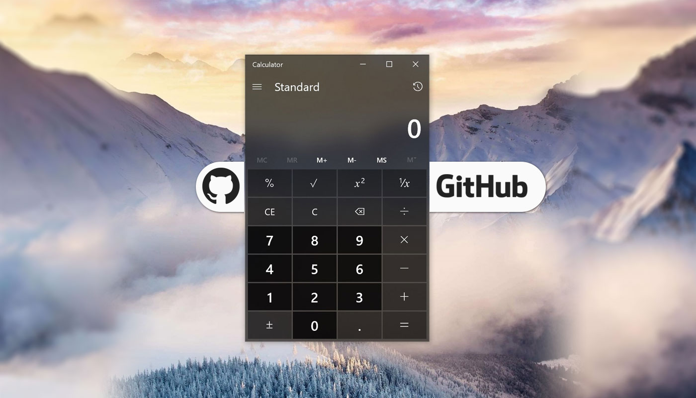 Microsoft makes Windows Calculator under the Open Source License GitHub