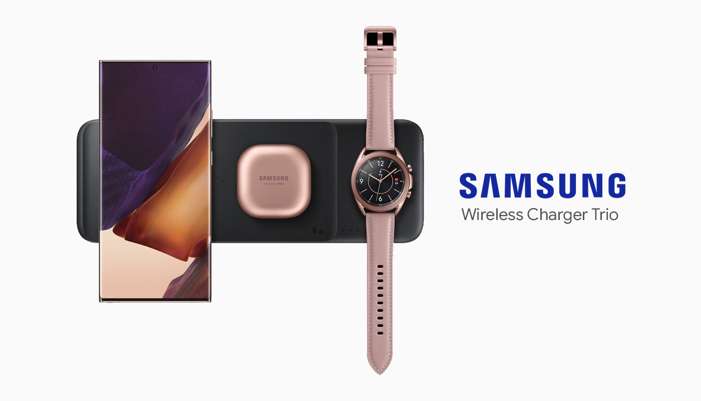 Samsung Wireless Charging Trio උපාංගය ජර්මනිය සහ කොරියානු online Samsung Store වලට එකතු කිරීමට කටයුතු කරයි