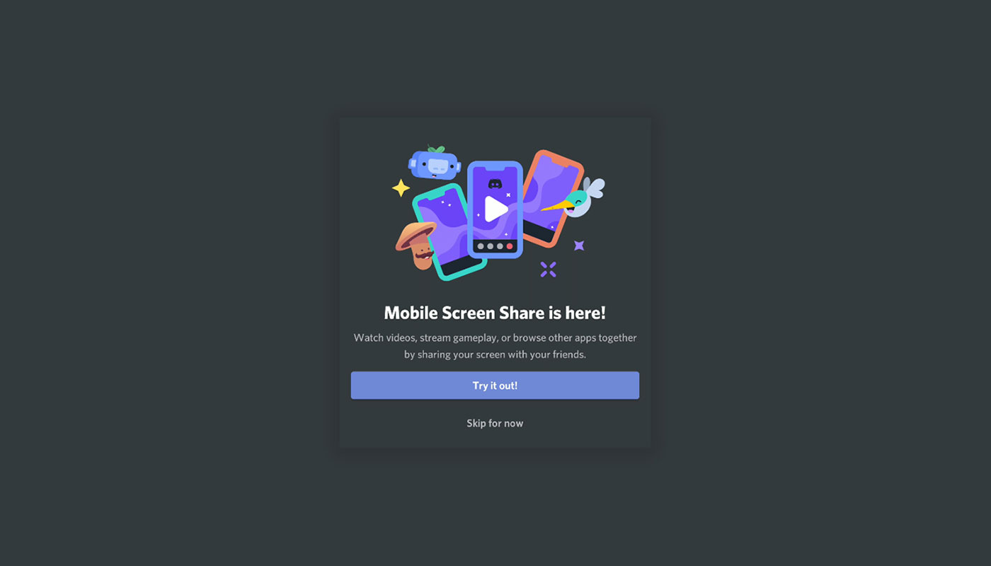 Android සඳහා වන Discord beta channel එක සඳහා screen sharing පහසුකම පරීක්ෂා කිරීමට Discord ආයතනය කටයුතු කරයි