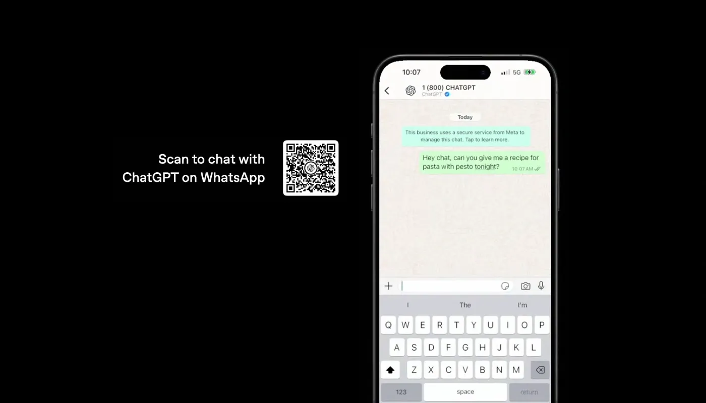 OpenAI සමාගම විසින් ChatGPT සේවාව WhatsApp වෙත ගෙන ඒමට කටයුතු කරයි