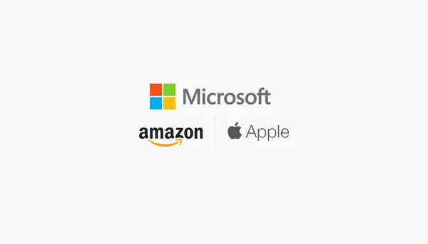 Apple සමාගම අභිබවා Microsoft සහ Amazon යන සමාගම් ලොව වටිනාම සමාගම් බවට පත් වෙයි