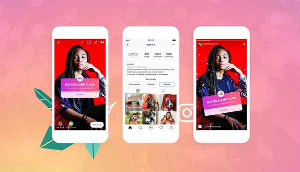 Instagram profiles වලට Donation Button එකක් ලබාදීමට Facebook සමාගම කටයුතු කරයි