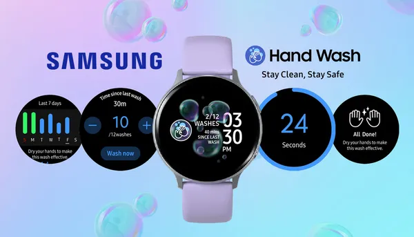 අත් සේදීමට මතක් කරවීම වෙනුවෙන් Galaxy Watch එකට Hand Wash නමින් අලුත් app එකක් හඳුන්වා දෙයි