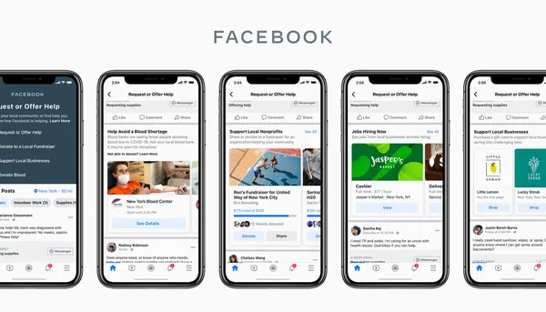 COVID-19 වෙනුවෙන් Facebook සමාගම විසින් ඔවුන්ගේ Community Help hub එකට gift cards, jobs සහ donation වැනි අංග එකතු කරයි