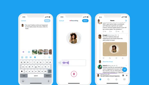 Twitter සමාගම විසින් iOS පරිශීලකයින් හට audio tweets පළ කිරීමේ හැකියාව ලබාදීමට කටයුතු කරයි