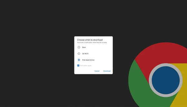 Google Chrome භාවිතා කරන Android පරිශීලකයින් හට Download scheduler එකක් ලබාදීමට Google සමාගම සූදානම් වෙයි