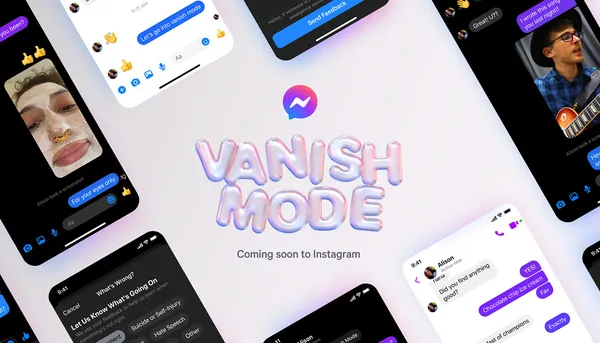 Facebook Messenger සහ Instagram සඳහා Vanish Mode පහසුකම ලබාදීමට කටයුතු කරයි