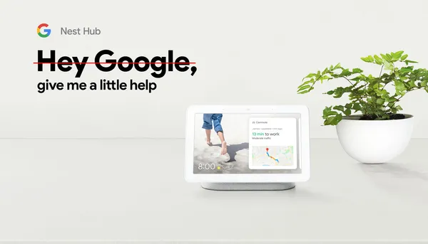 Google Nest Hub Smart Display වලදී Voice Assistant wake-up කිරීමට "Hey Google" ලෙස ඇමතීම අවශ්‍ය නොවන ලකුණු