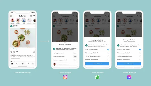 Instagram Business පරිශීලකයින් සඳහා Ads වලදී WhatsApp පරිශීලකයින් සමඟ සෘජුවම සම්බන්ධවීමේ හැකියාවක් ලබාදෙයි